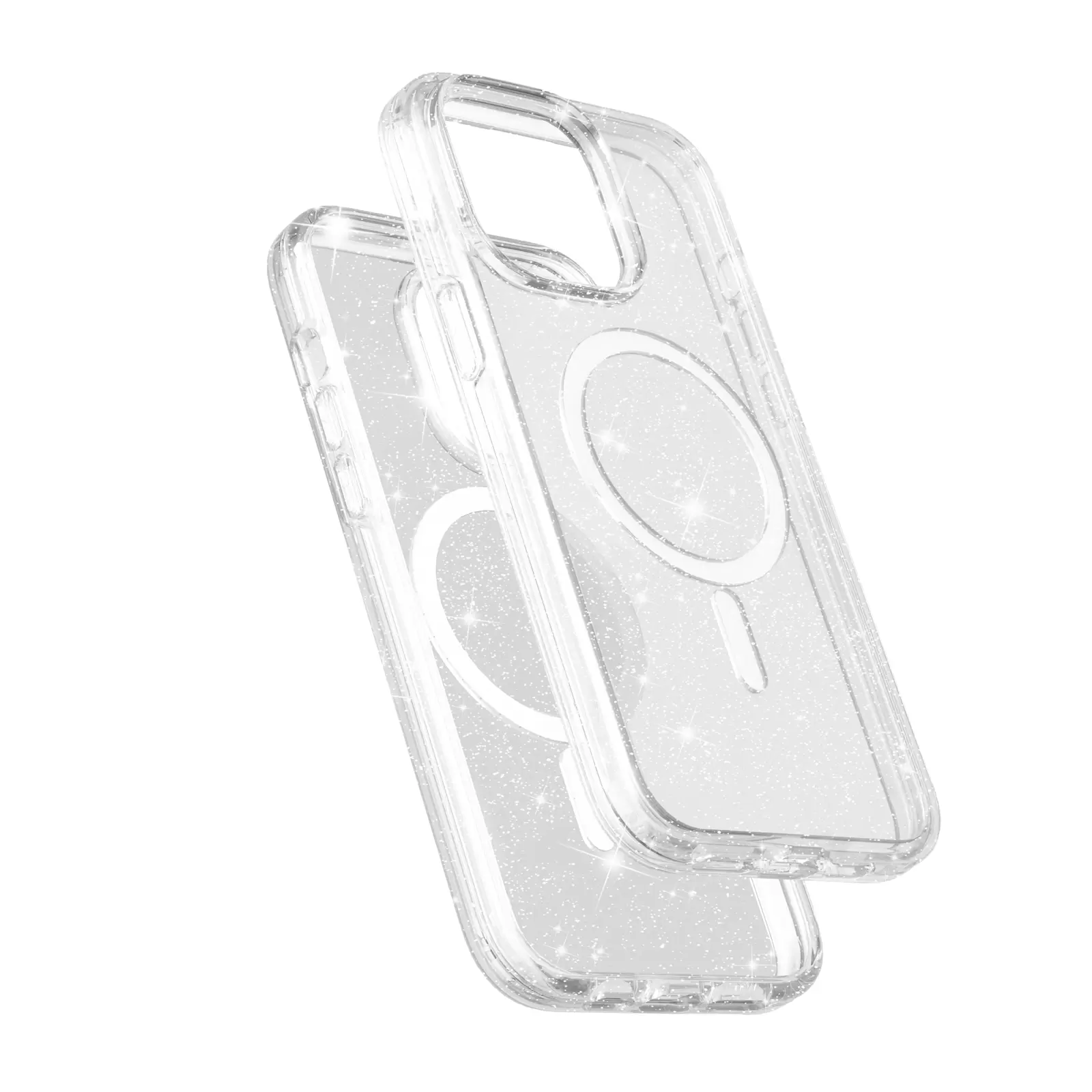 iPhone 15 Pro Max/iPhone 14 Pro Max Fleck Glitter MagSafe Clear Case